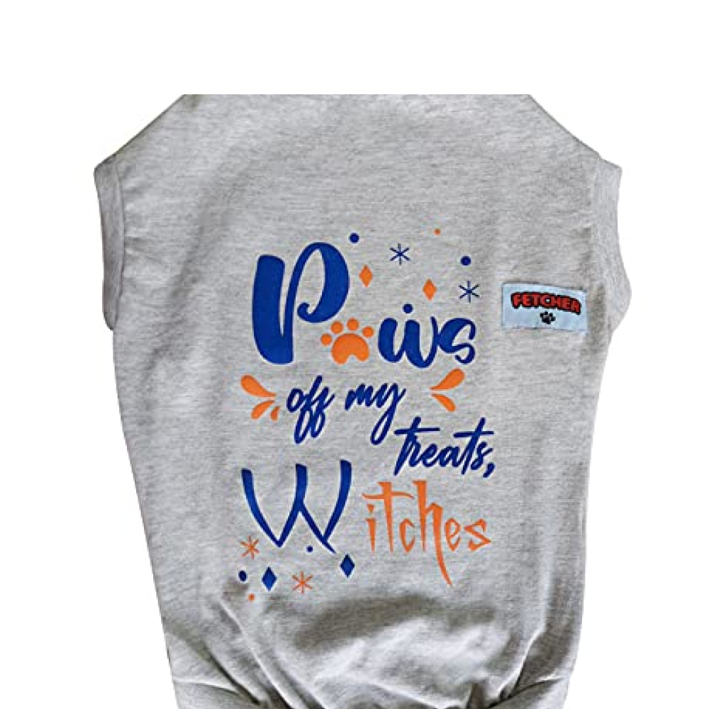 Fetcher Grey & Wine Premium T-Shirts for Pets (Set of 2)