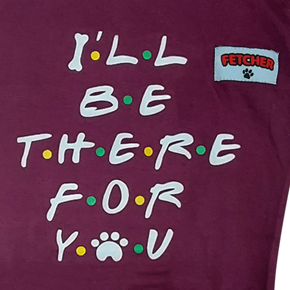 Fetcher Grey & Wine Premium T-Shirts for Pets (Set of 2)