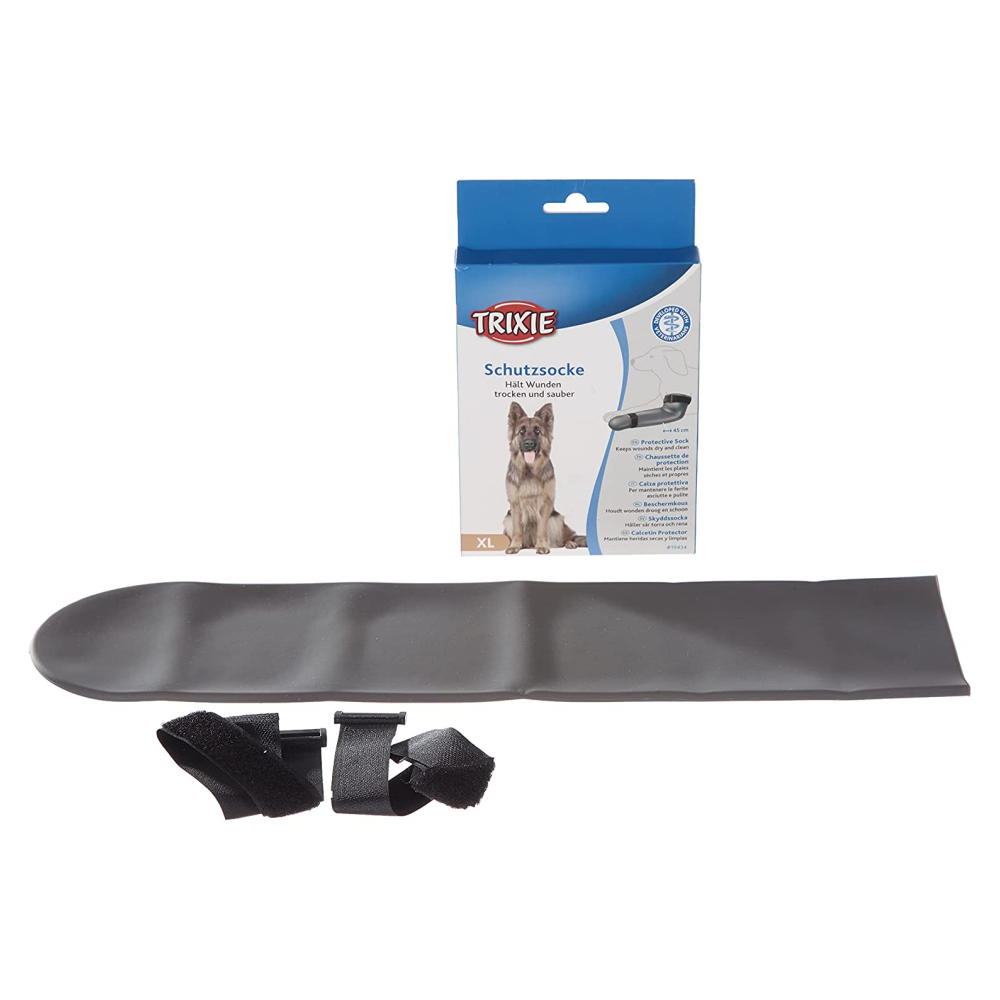 Trixie Protective Silicone Sock for Dogs (Grey)