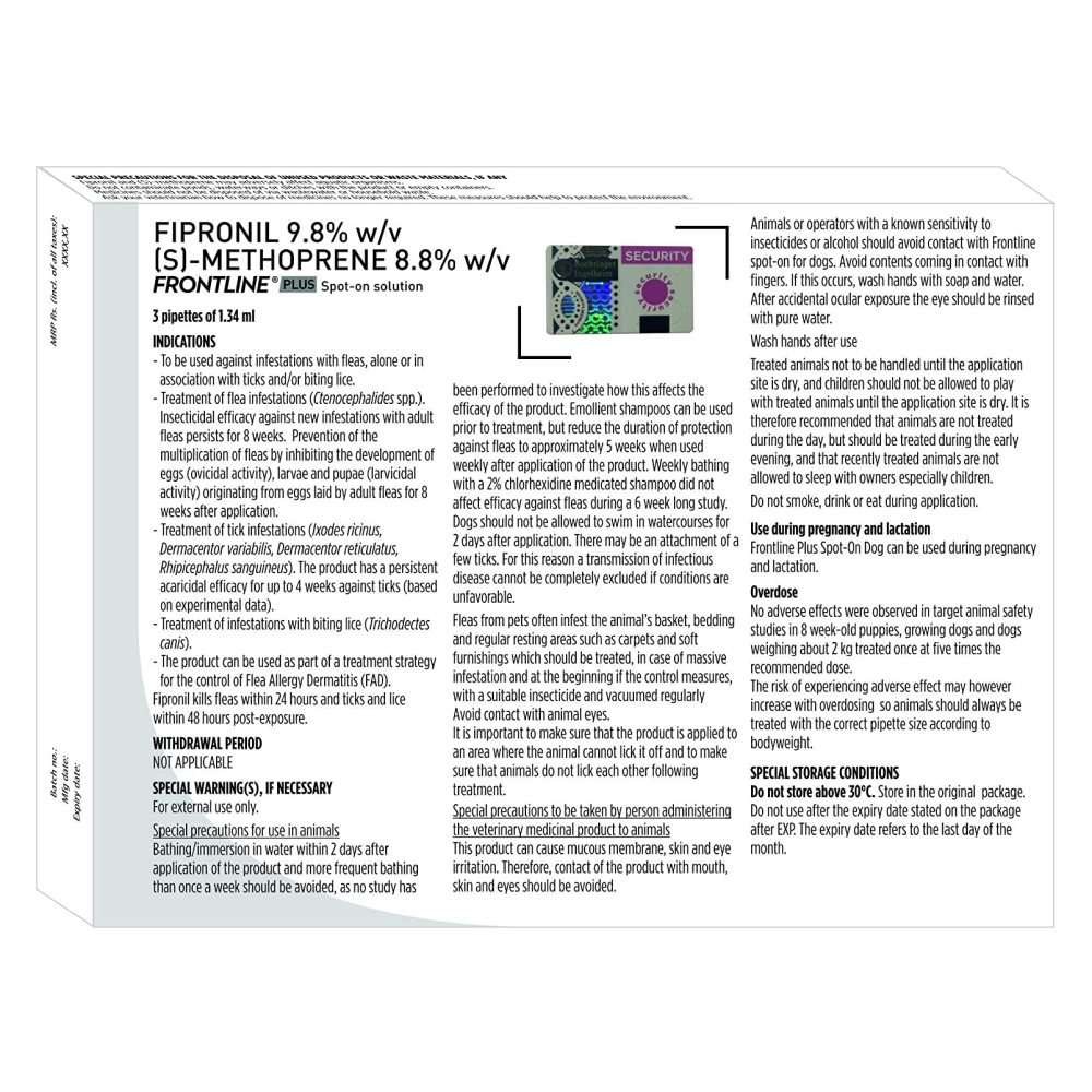 Boehringer Ingelheim Frontline Plus For Medium Dogs (10-20kg)