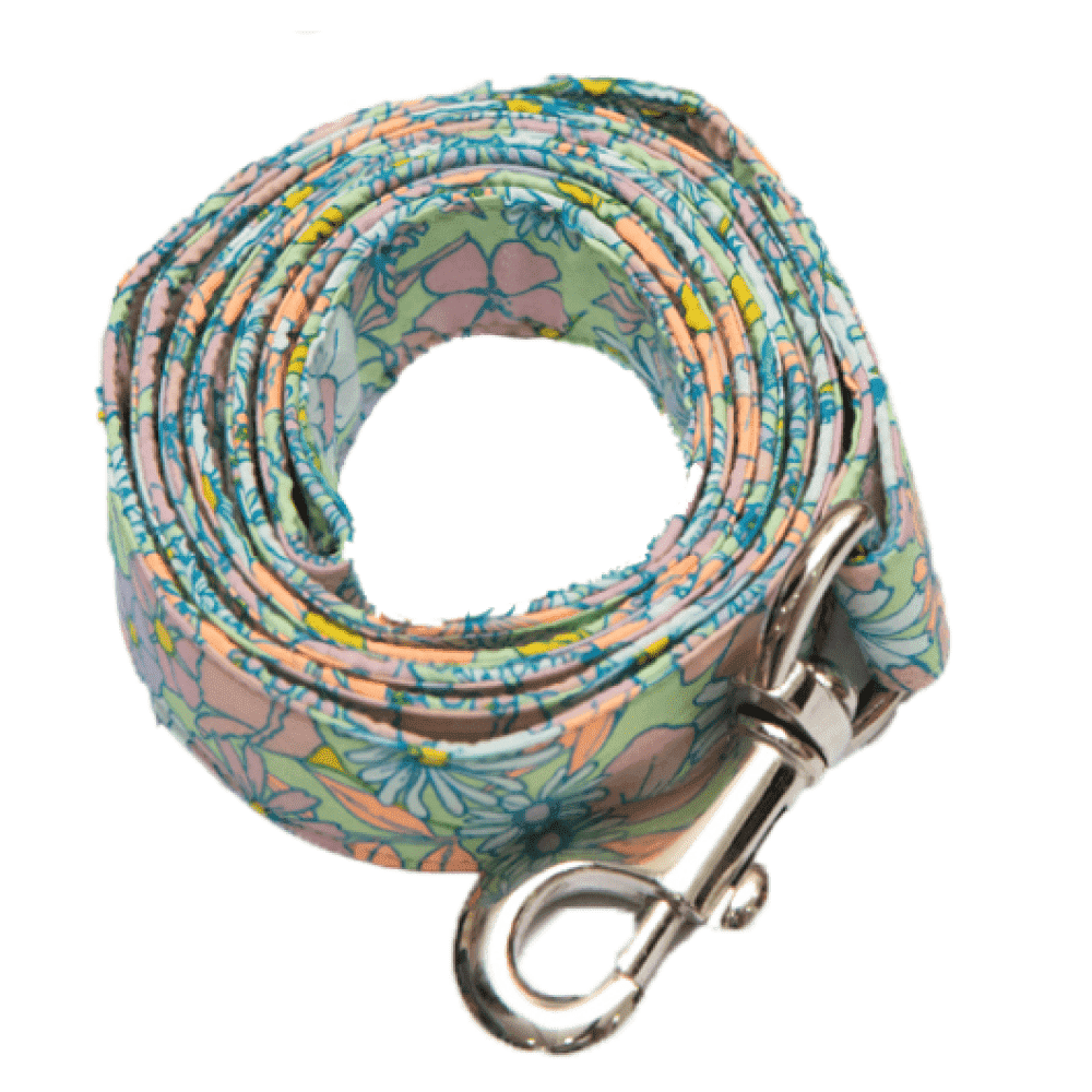 Pet And Parents (Namaste Pets) Upcycled Multi Floral Leash for Dogs
