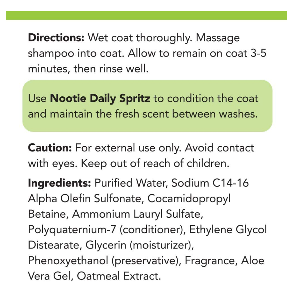 Nootie Cucumber Melon Soothing Pet Shampoo