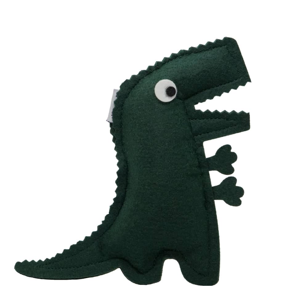 Hriku Bheemsarat Dinosaur Catnip Toy for Cats (Dark Green)