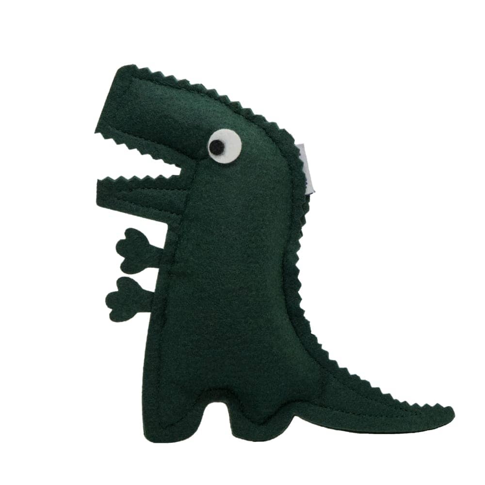 Hriku Bheemsarat Dinosaur Catnip Toy for Cats (Dark Green)