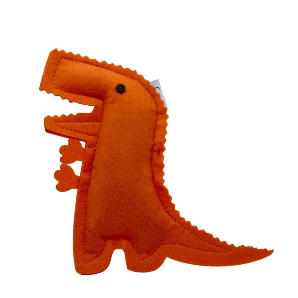 Hriku Bheemsarat Dinosaur Catnip Toy for Cats (Orange)