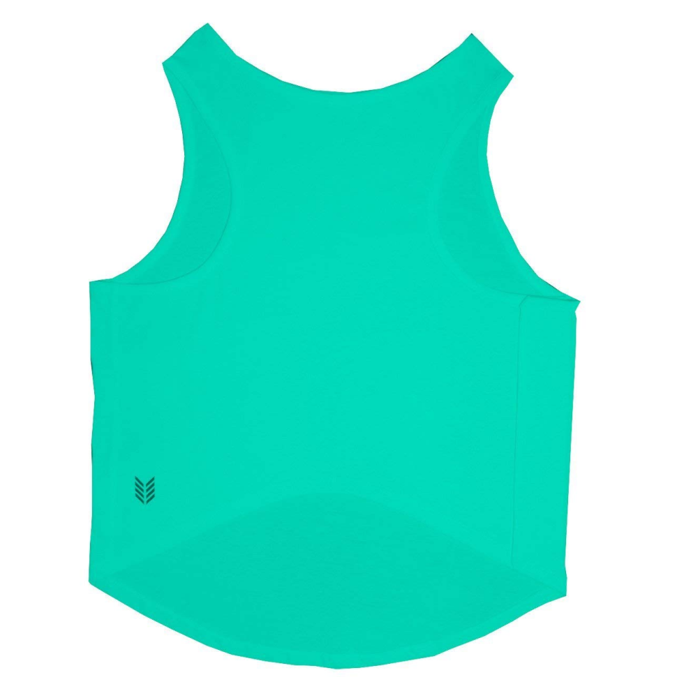 Ruse Storm Pooper Printed Sleeveless T-Shirt for Dogs (Aqua)
