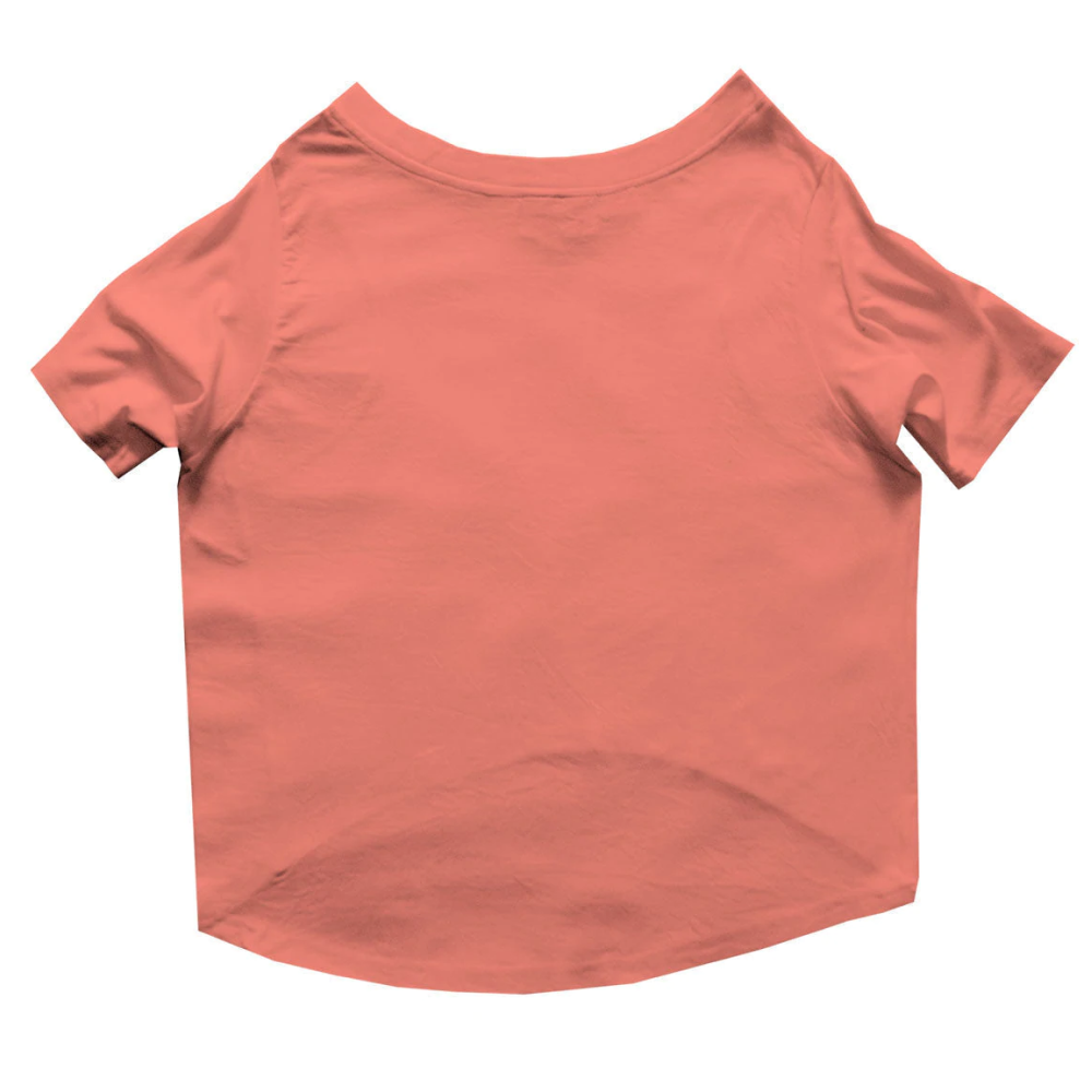 Ruse "Carpe Diem" Printed Half Sleeves T-Shirt for Dogs (Salmon)