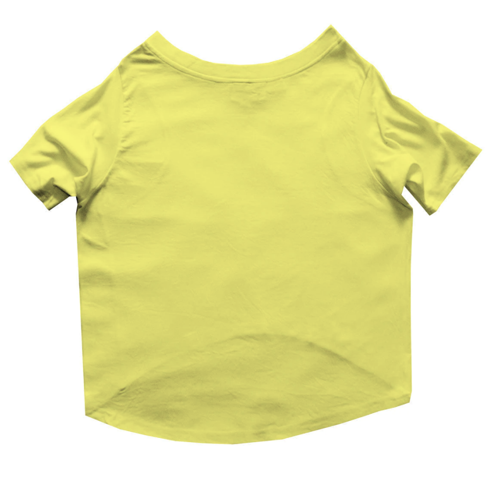 Ruse "Family Favourite" Printed Half Sleeves T-Shirt Combo for Dogs and Humans (Lemon Yellow)