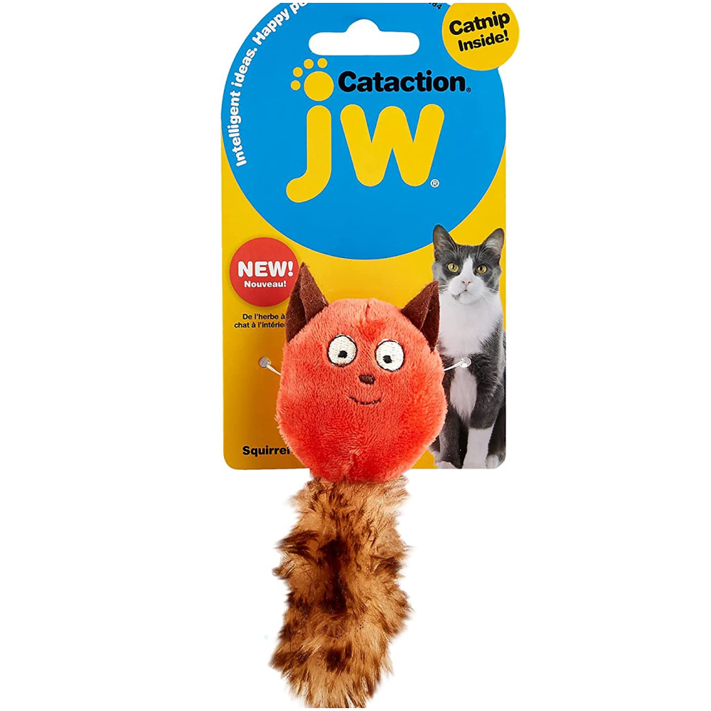 Petmate JW Cataction Plush Catnip Cat Toy (Squirrel)