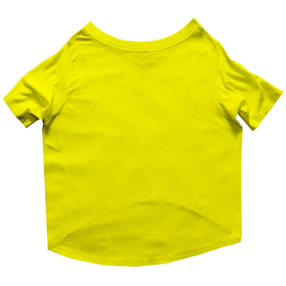 Ruse "Family Favourite" Printed Half Sleeves T-Shirt for Cats (Lemon Yellow)