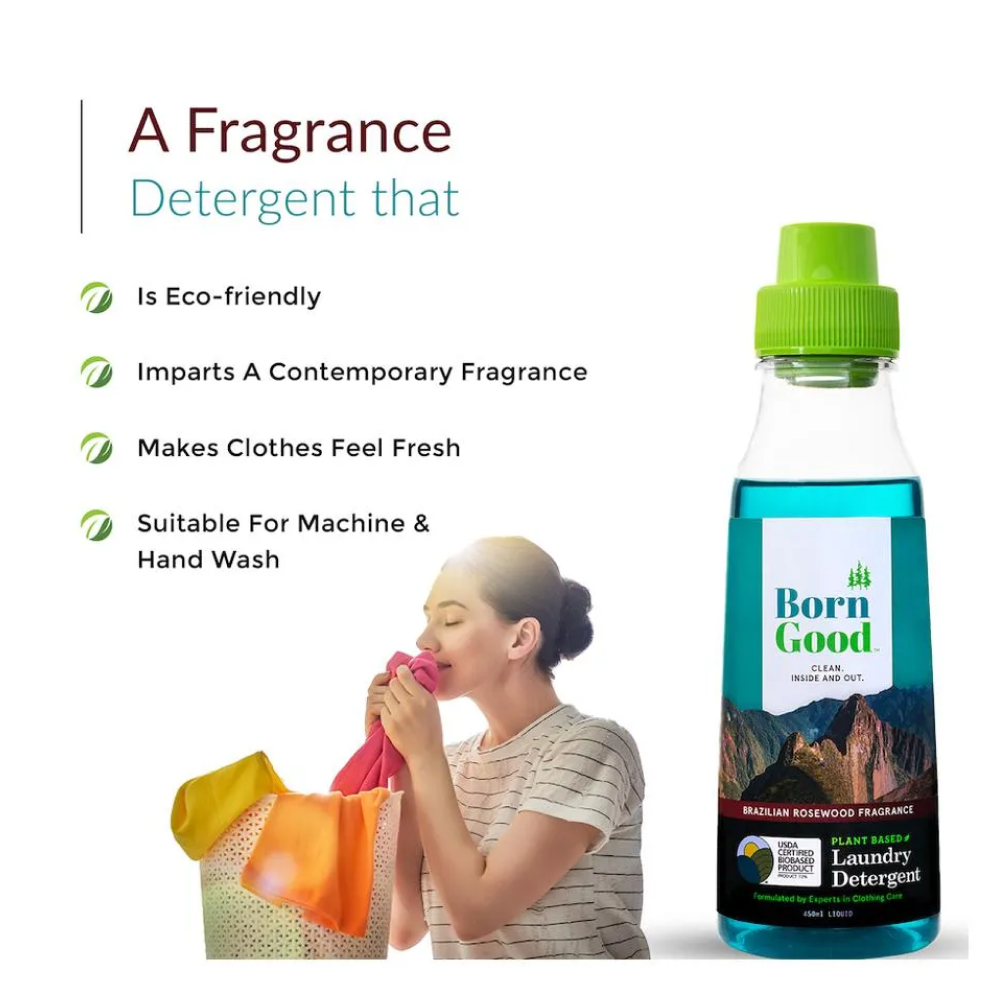 Born Good Brazilian Rosewood Fragrance Plant Based Detergent
