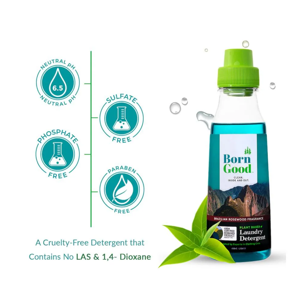 Born Good Brazilian Rosewood Fragrance Plant Based Detergent