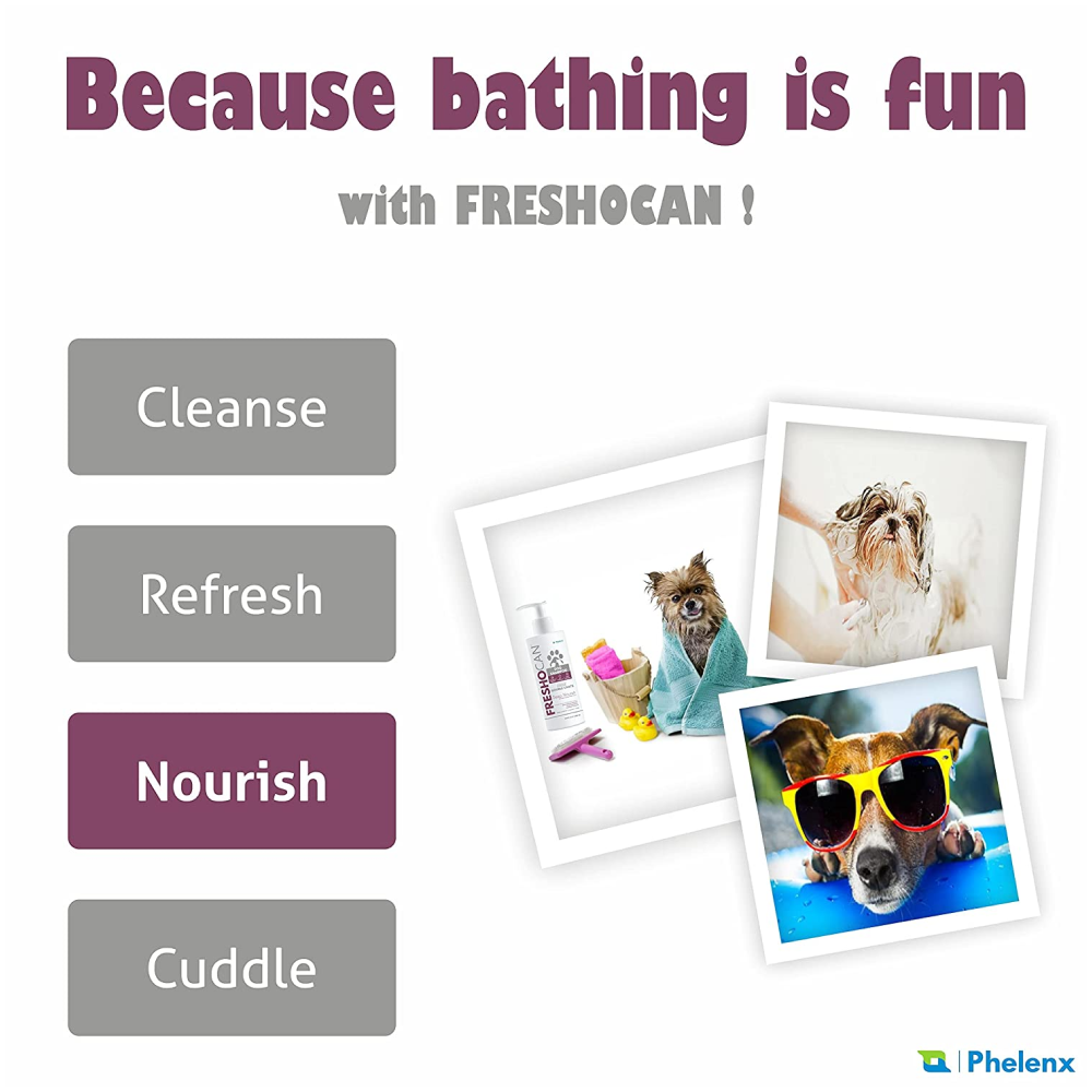 Phelenx Freshocan Double Coat Shampoo for Dogs