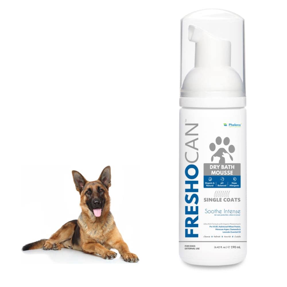 Phelenx Freshocan Single Coat Dry Bath Mousse for Dogs