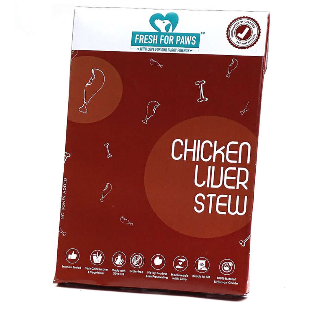 Fresh For Paws Chicken Liver Stew & Chicken with Curcumin Dog Wet Food