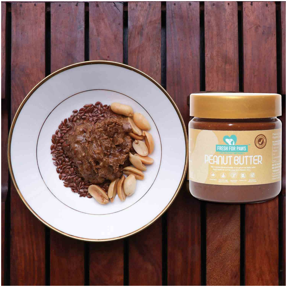 Healing Leaf Hemp Hearts for Pets - 100g + Fresh For Paws Peanut Butter - 100g Wet Dog Food Treats
