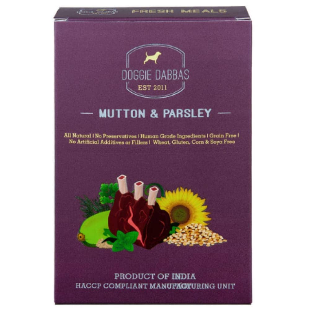 Doggie Dabbas Mutton & Parsley Fresh Dog Food