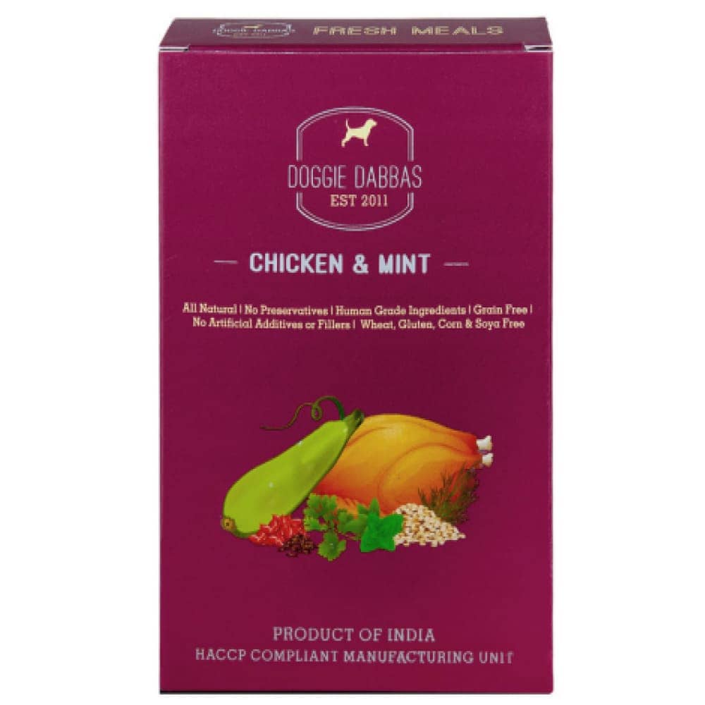 Doggie Dabbas Chicken & Mint Fresh Dog Food