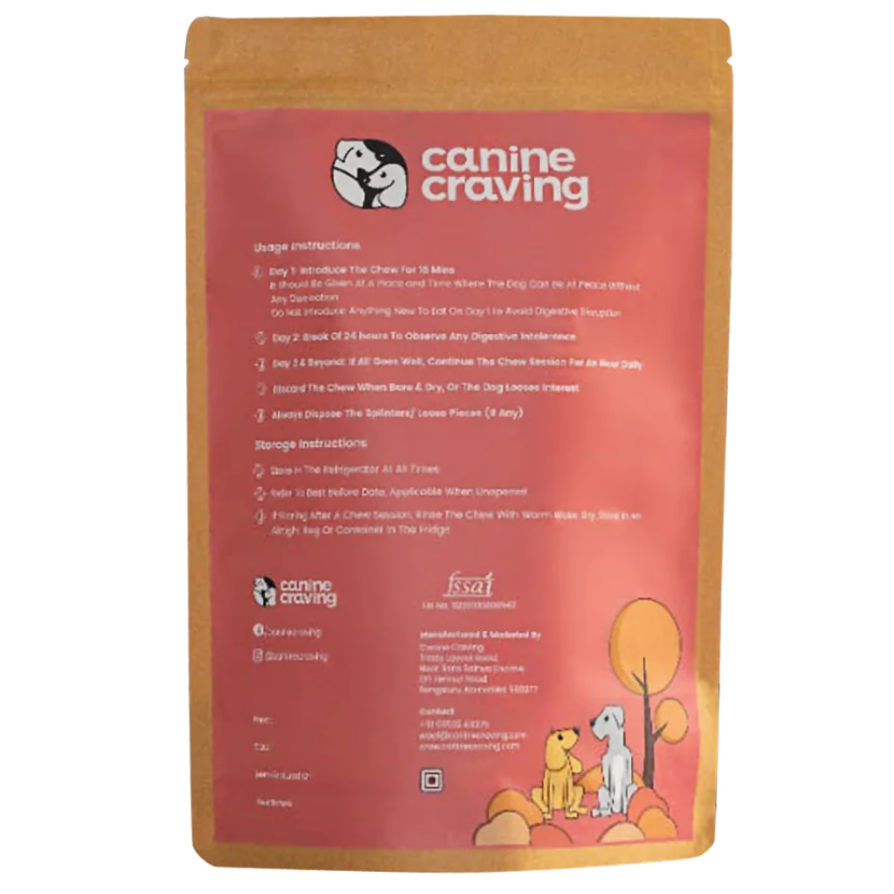 Canine Craving Dehydrated Farm Raised Meatless Ham Bone (Pork) Dog Treat