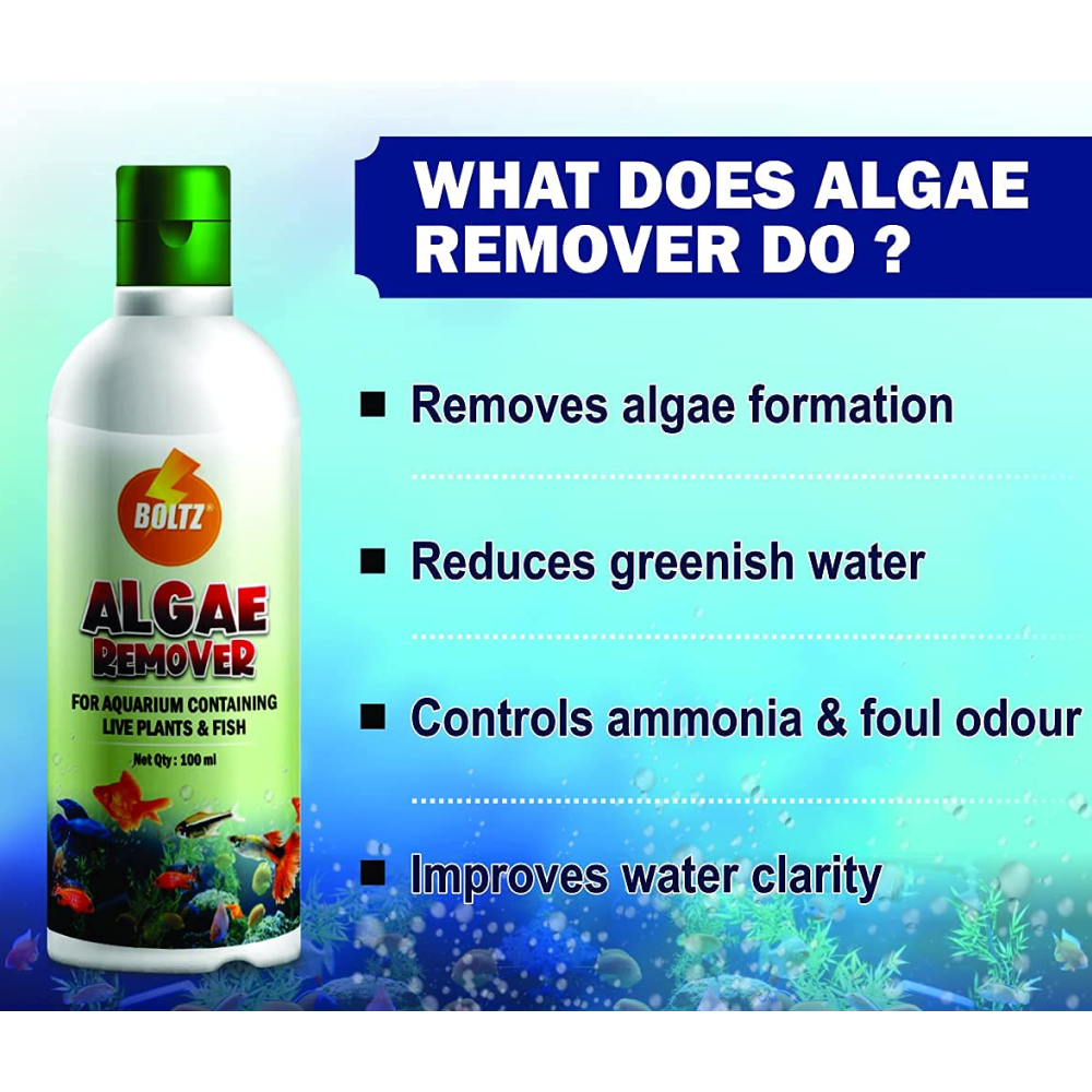 Boltz  3 in 1 Medicine Pack for Fish (Chlorine Remover - Parasite Guard - Algae Remover)