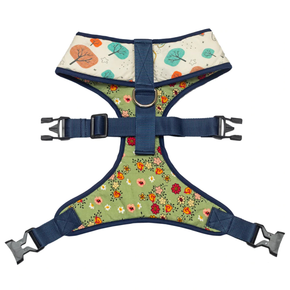 Pet And Parents (Namaste Pets) Floral Mousy Reversible Harness for Dogs
