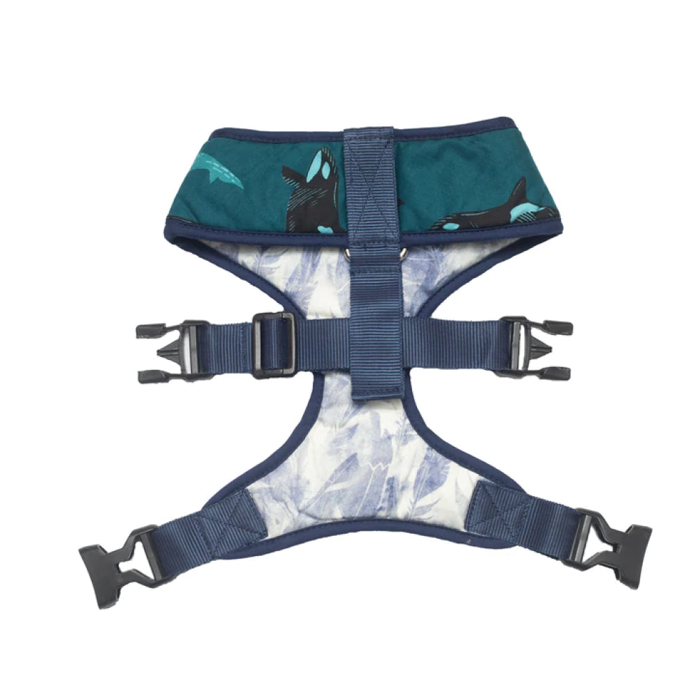 Pet And Parents (Namaste Pets) Feather & Whale Reversible Harness for Dogs
