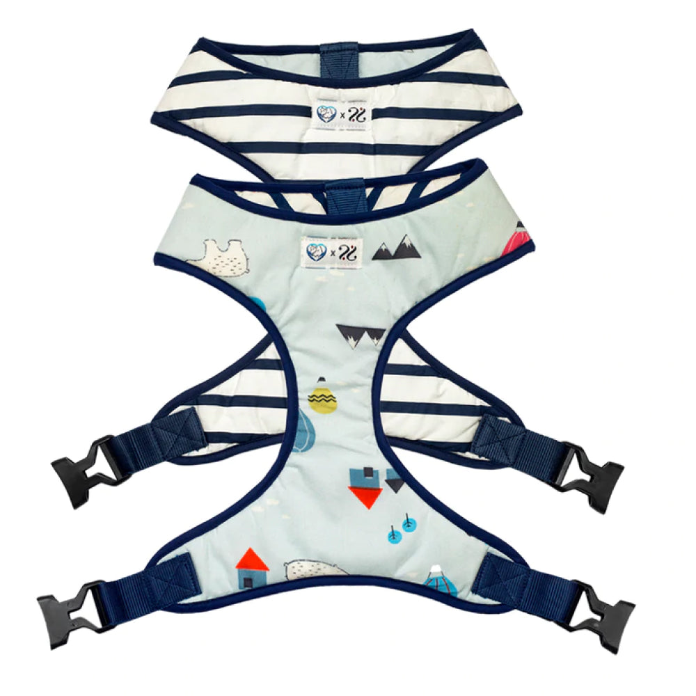 Pet And Parents (Namaste Pets) Stripy Mountain Reversible Harness for Dogs