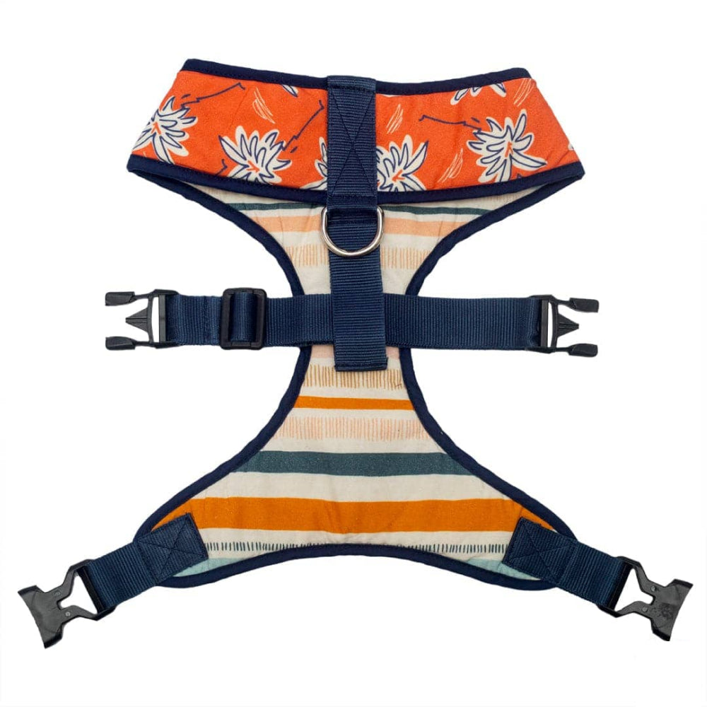 Pet And Parents (Namaste Pets) Stripy Palms Reversible Harness for Dogs
