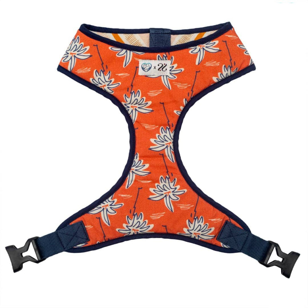 Pet And Parents (Namaste Pets) Stripy Palms Reversible Harness for Dogs