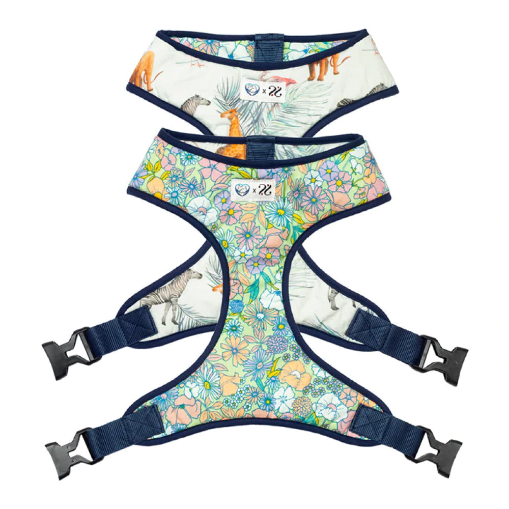Pet And Parents (Namaste Pets) Floral Jungle Reversible Harness for Dogs