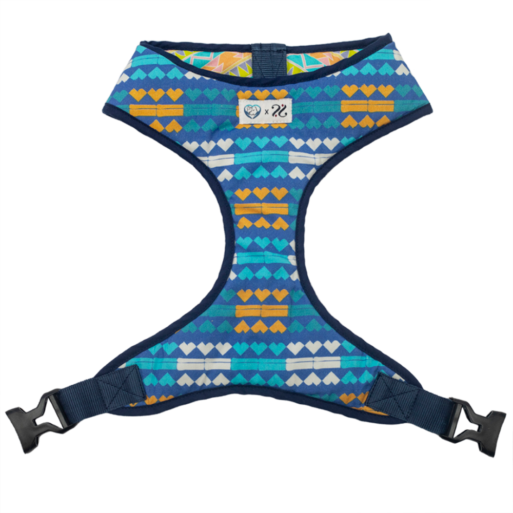 Pet And Parents (Namaste Pets) Angular Hearts Reversible Harness for Dogs