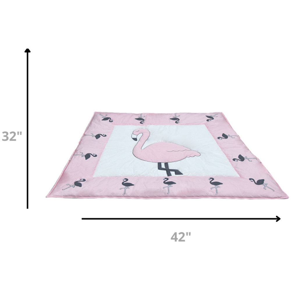 Jazz My Home Flamingo Fun Playmat for Dogs (Hand-Made)