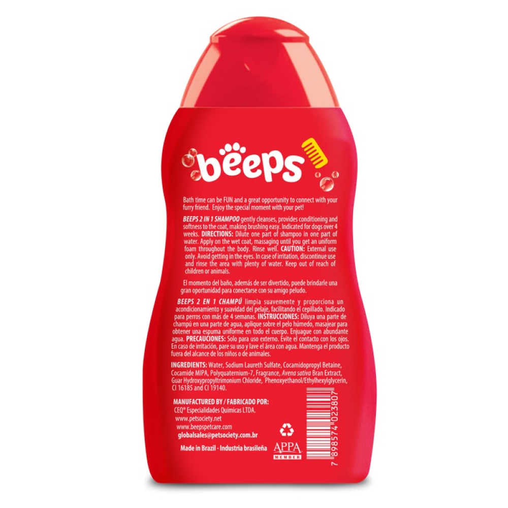 Beeps 2 in 1 Oatmeal Shampoo for Dogs