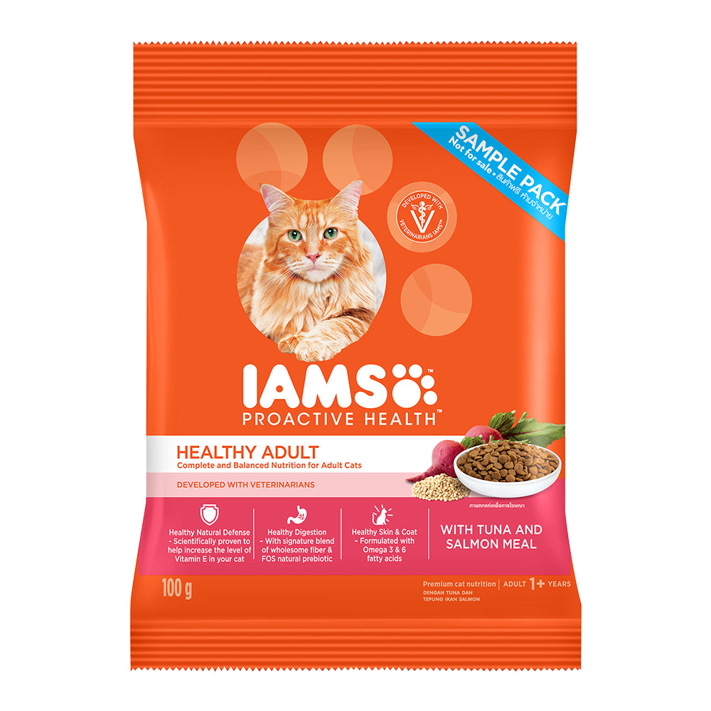 IAMS Proactive Health Tuna and Salmon Premium Adult Cat Dry Food Sample