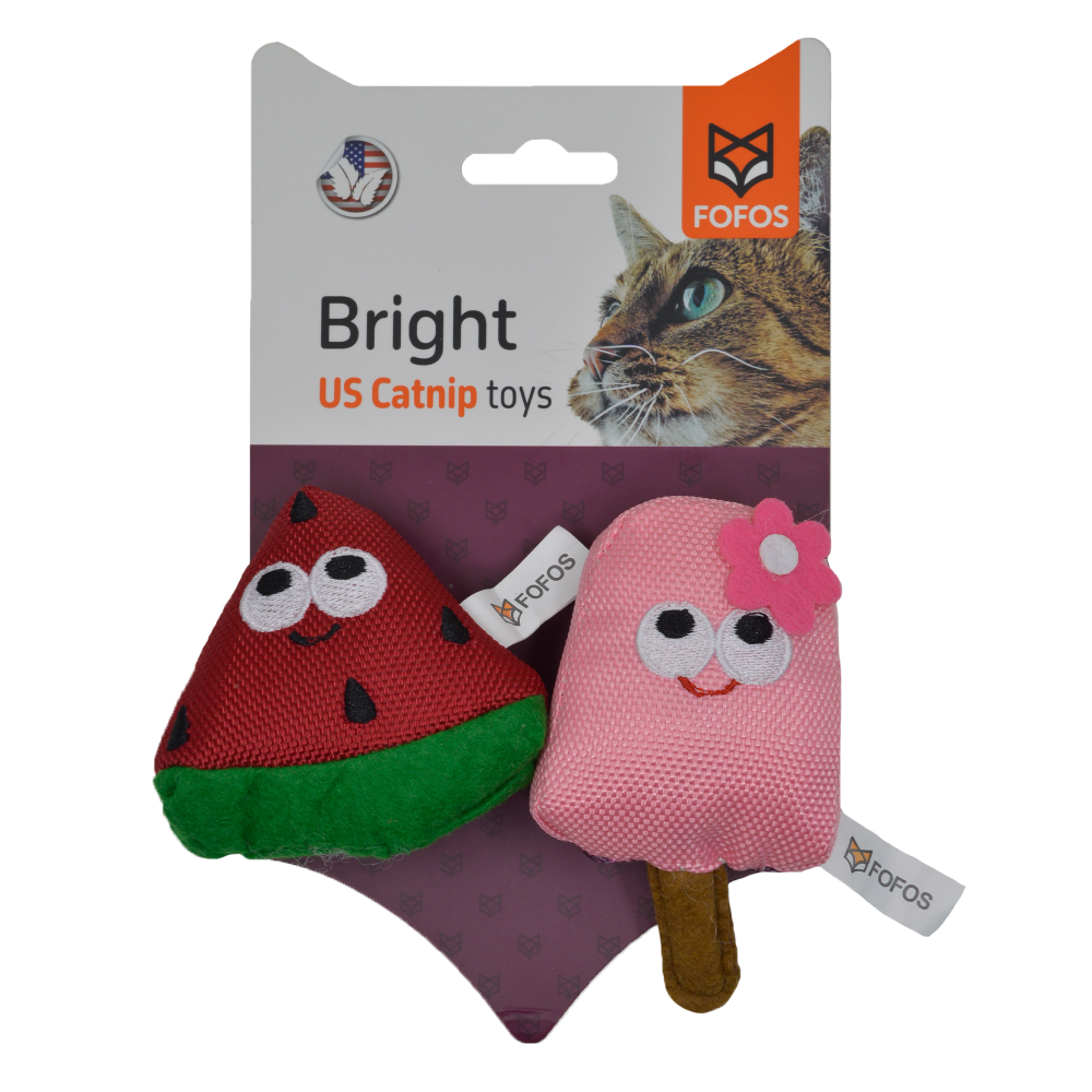 Fofos Summer Watermelon with Popsicle Toys for Cat