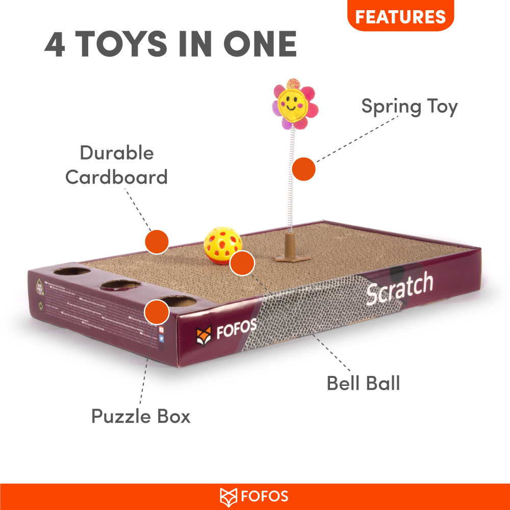 Fofos Rock & Roll Play Box Toys for Cat