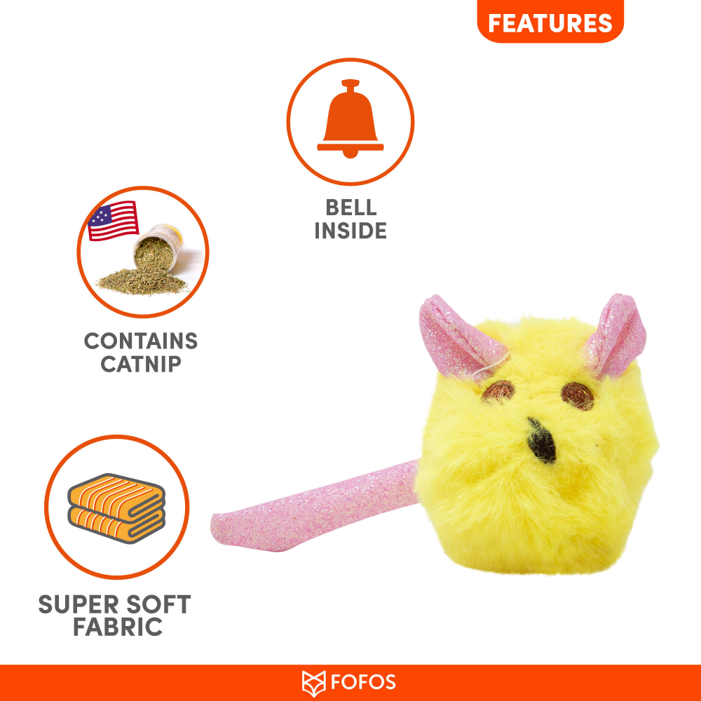 Fofos Rattle Mouse Toy for Cat