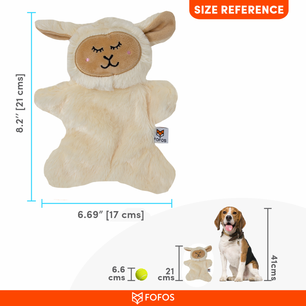 Fofos Glove Plush Sheep Toy for Dog