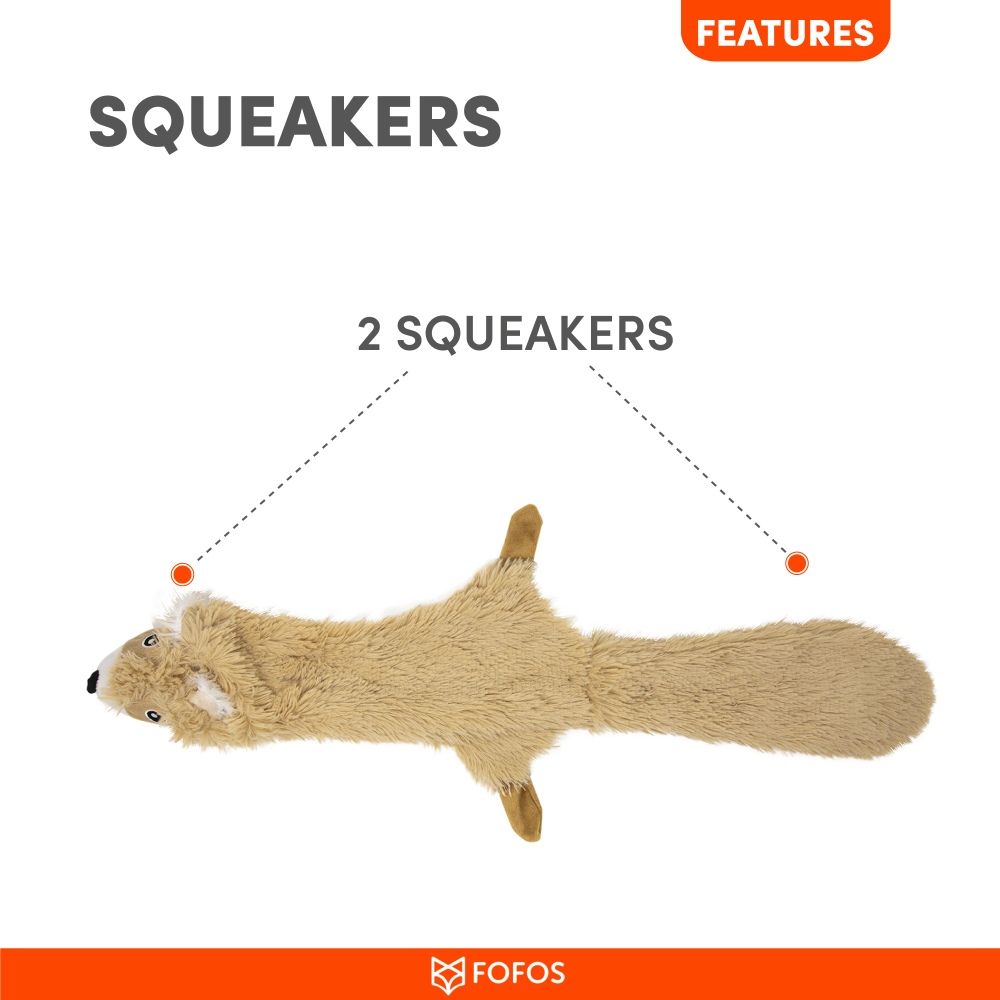 Fofos Skinneez Squirrel Toy for Dog