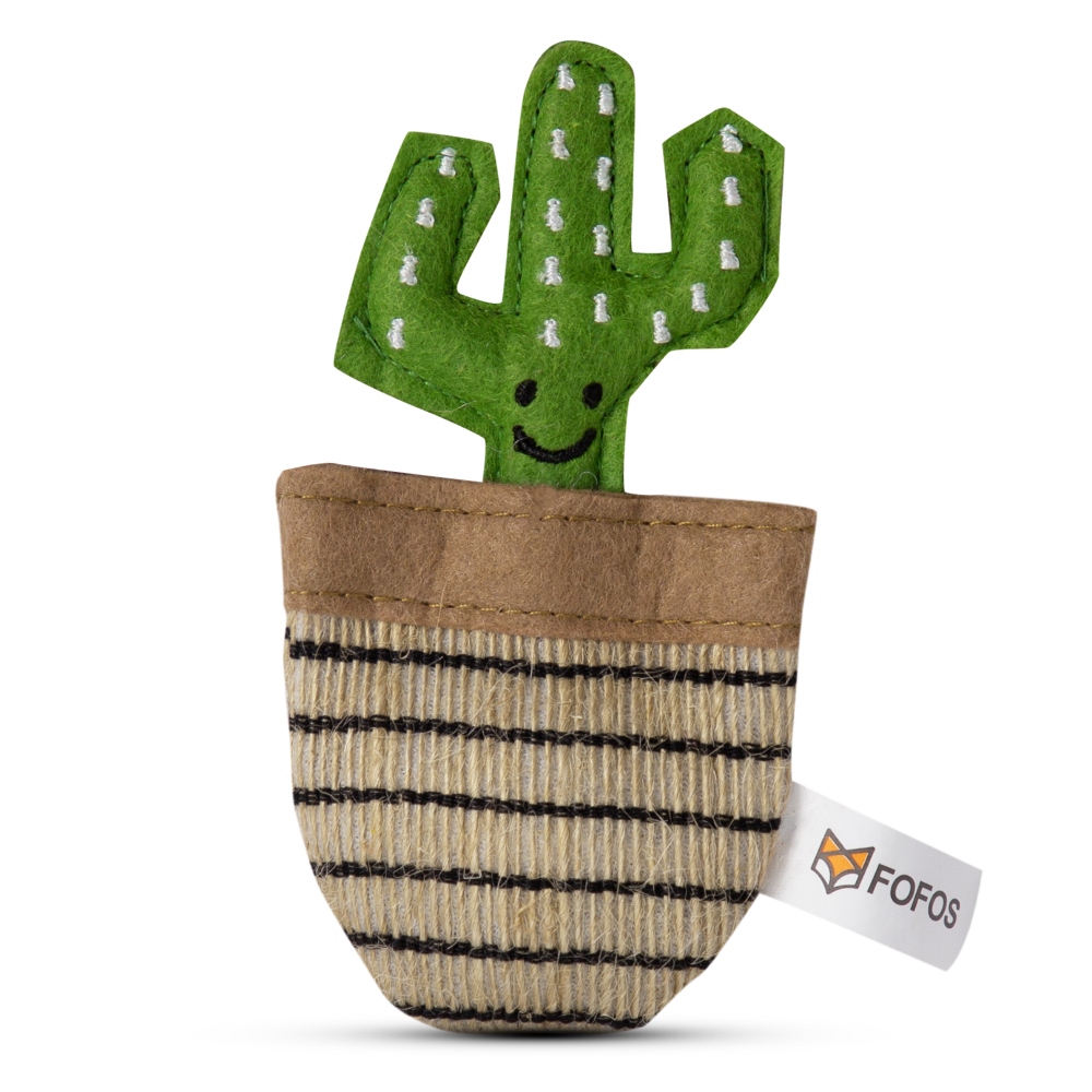 Fofos Green Cactus Toy for Cat