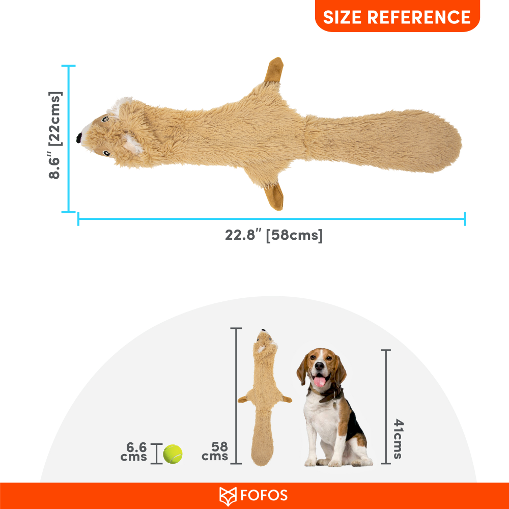 Fofos Skinneez Squirrel Toy for Dog