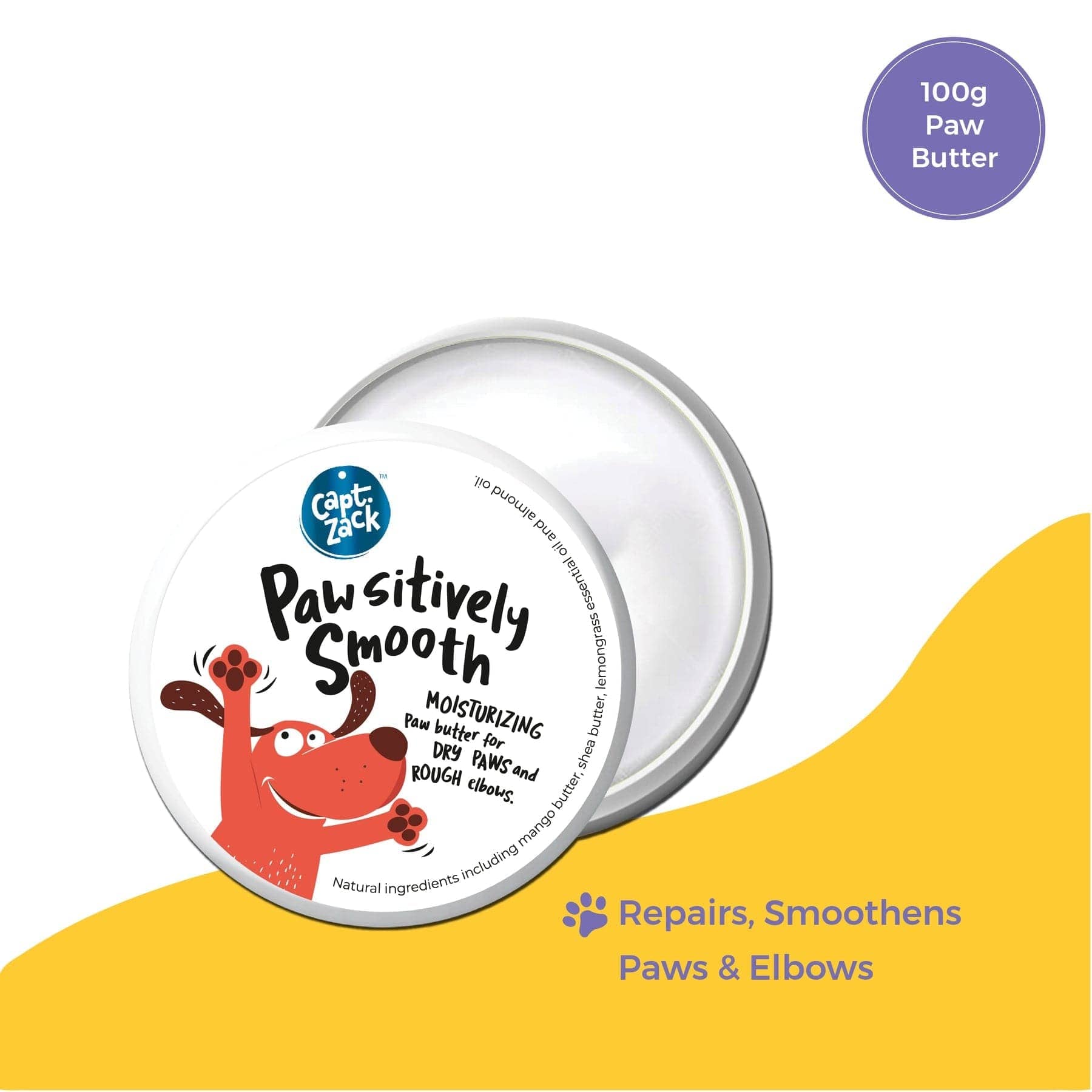 Captain Zack Pawsitively Smooth Moisturizing Paw Butter for Pets