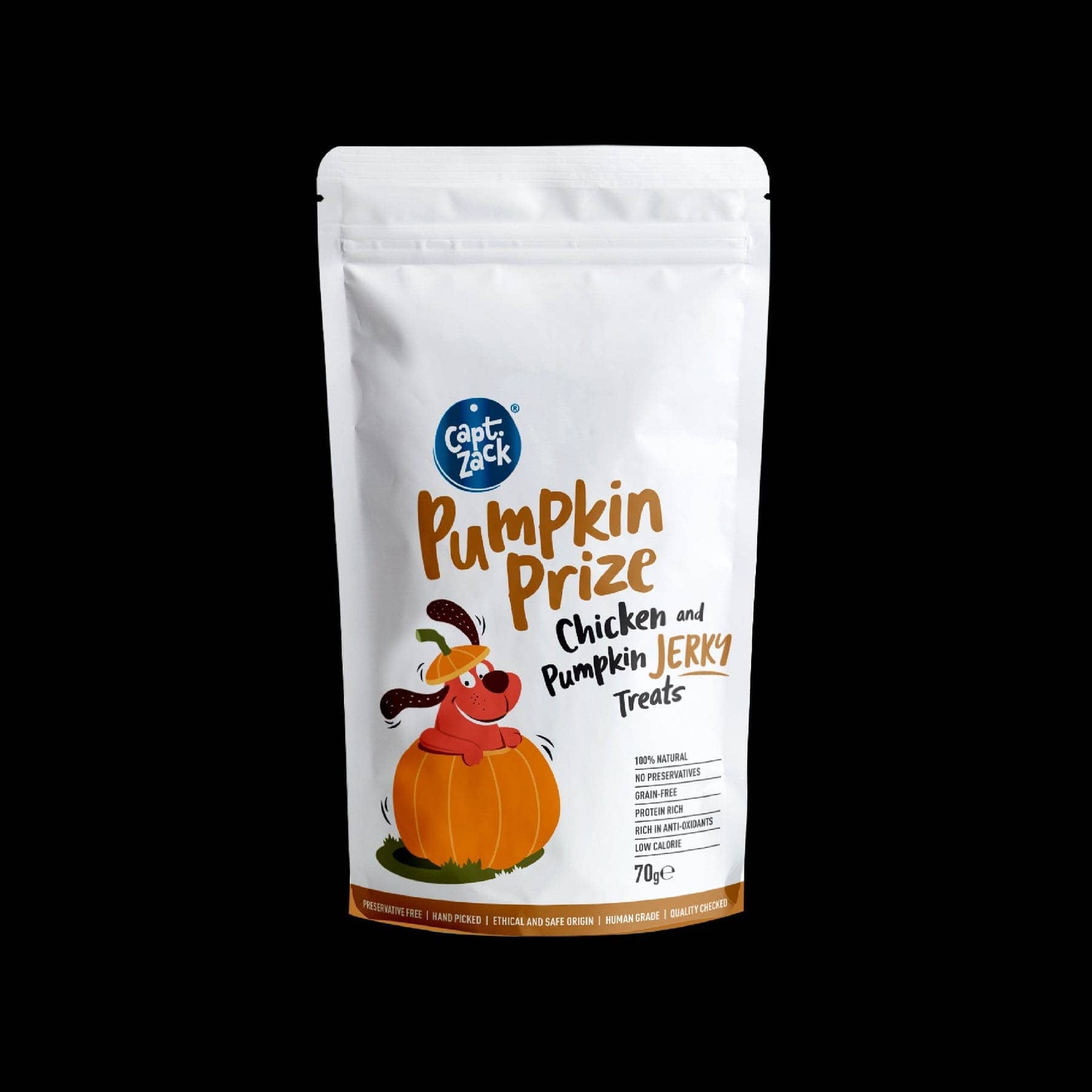 Captain Zack Pumpkin Prize Chicken & Pumpkin Jerky Treats