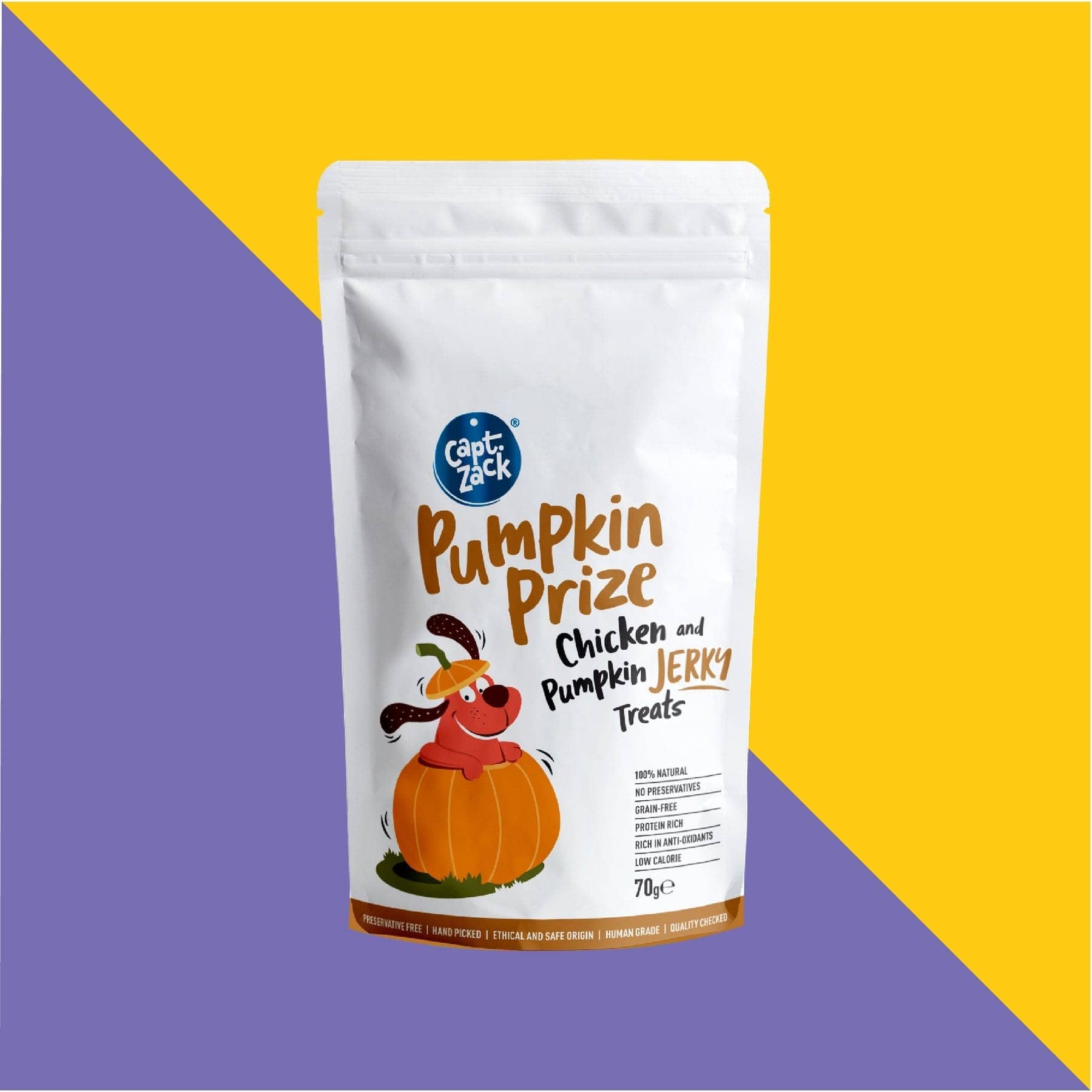 Captain Zack Pumpkin Prize Chicken & Pumpkin Jerky Treats
