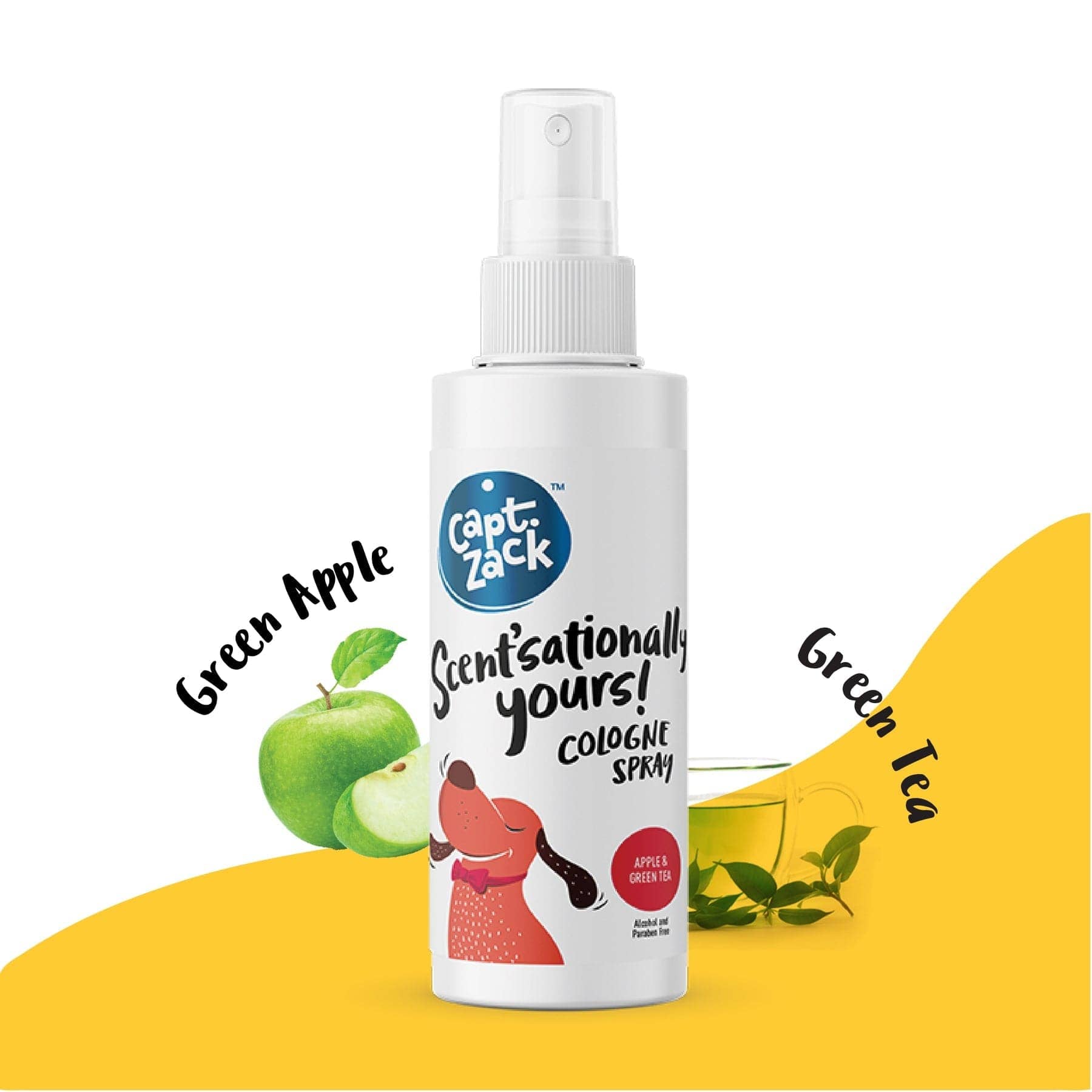 Captain Zack Scentsationally Yours Apple & Green Tea Cologne for Dogs