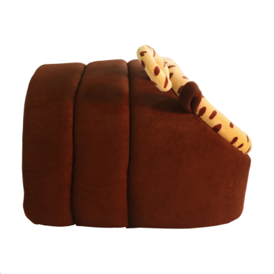 Hiputee Bee Shape Dotted Dual Color Velvet Fabric/Hut for Pets