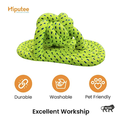 Hiputee Knotted Durable Sleeper Teething Rope Toy for Dogs (Assorted)