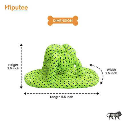 Hiputee Knotted Durable Sleeper Teething Rope Toy for Dogs (Assorted)
