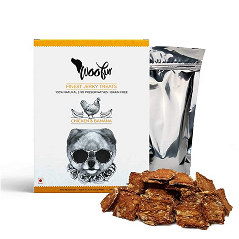 Woofur finest Jerky Chicken & Banana Dog Treats