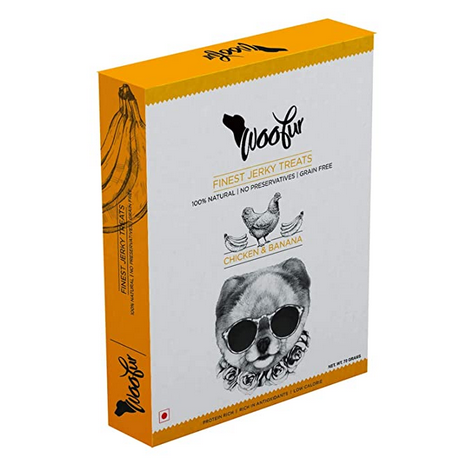 Woofur finest Jerky Chicken & Banana Dog Treats